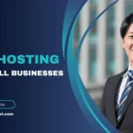 Small business owner reviewing web hosting options on a laptop